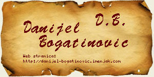 Danijel Bogatinović vizit kartica